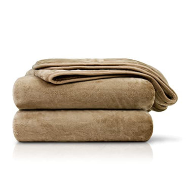 Amago - Kuscheldecke, Cashmere-Feeling, 130 x 170 cm - Taupe im Sale